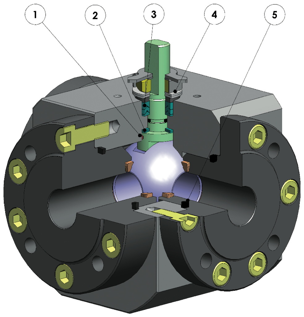 Válvula de esfera MAGNUM Split Wafer 3 vias 4 Guarnições PN 16-40 ANSI 150 aço carbono - benefícios - 