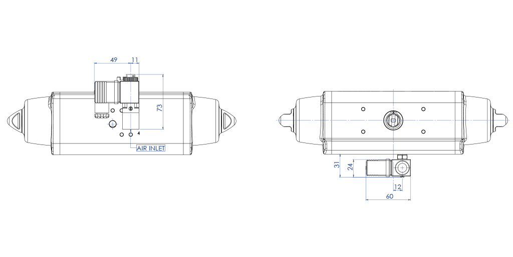 EP41 Micro - válvula solenóide 3/2 para atuadores SR - data accessoriattuatori - 