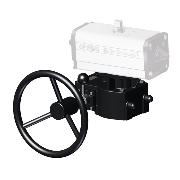 Redutor em ferro fundido com volante desinserível