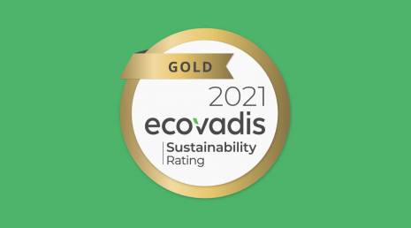 Renovação da classificação EcoVadis Gold Medal
